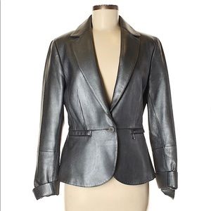 Lafayette 148 metallic blazer jacket